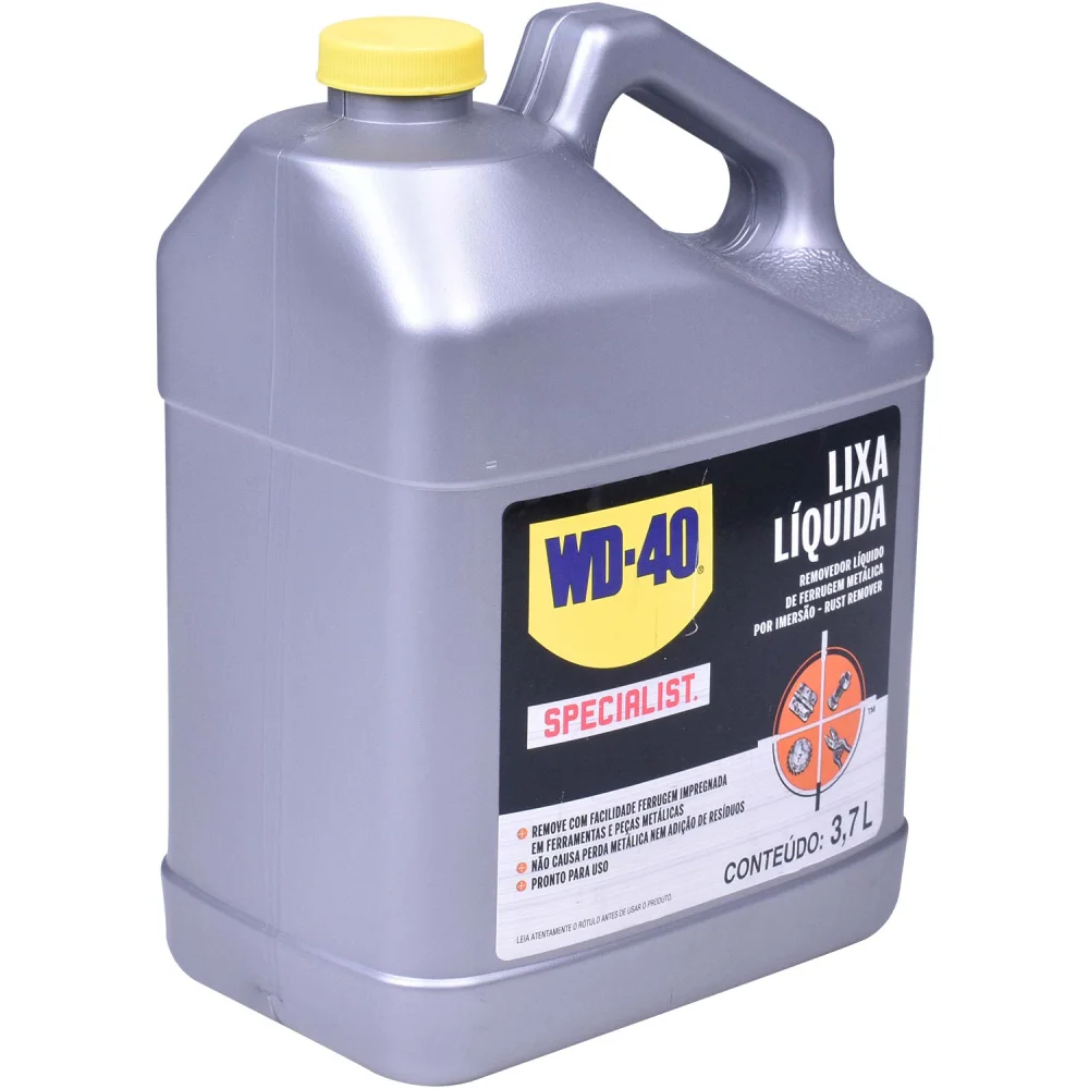 Removedor Liquido de Ferrugem Metálica Por Imersão Rust Remover 3.7 Litros Wd-40
