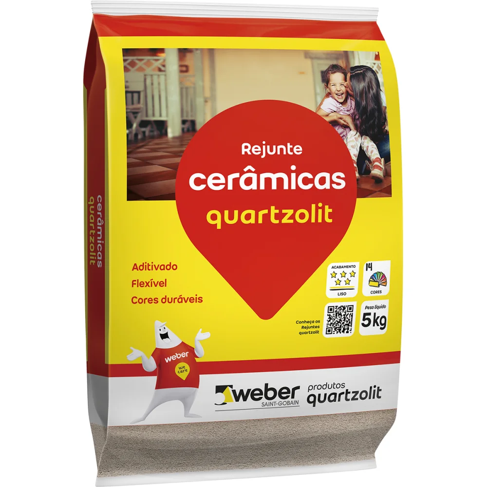 Rejunte Cerâmicas Branco 5Kg Quartzolit 