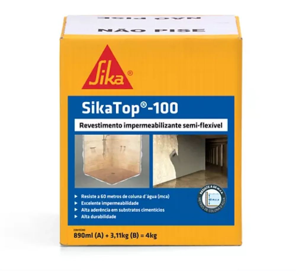 Sikatop-100 Revestimento Impermeabilizante 4Kg Sika