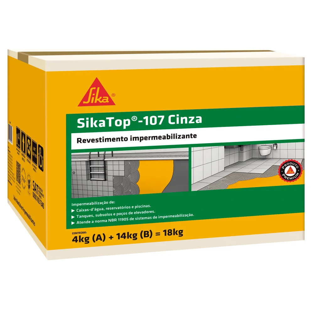 Sikatop 107 Revestimento Impermeabilizante 18Kg Sika