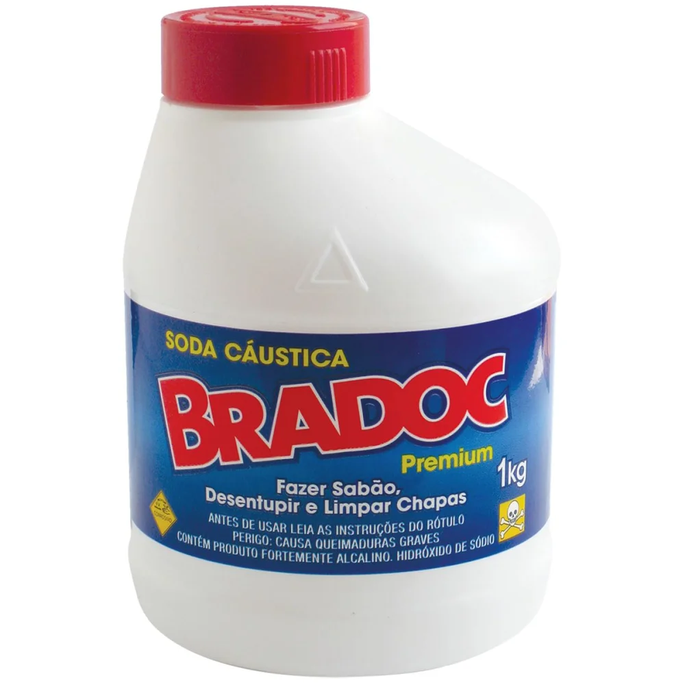 Soda Cáustica Granulado 1Kg da Bradoc 