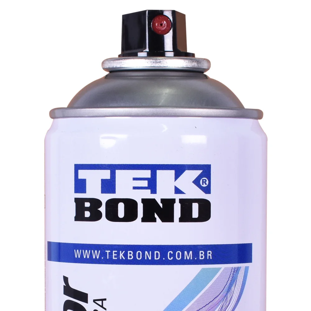 Tinta Spray Alta Temperatura Alumínio 350Ml Tekbond