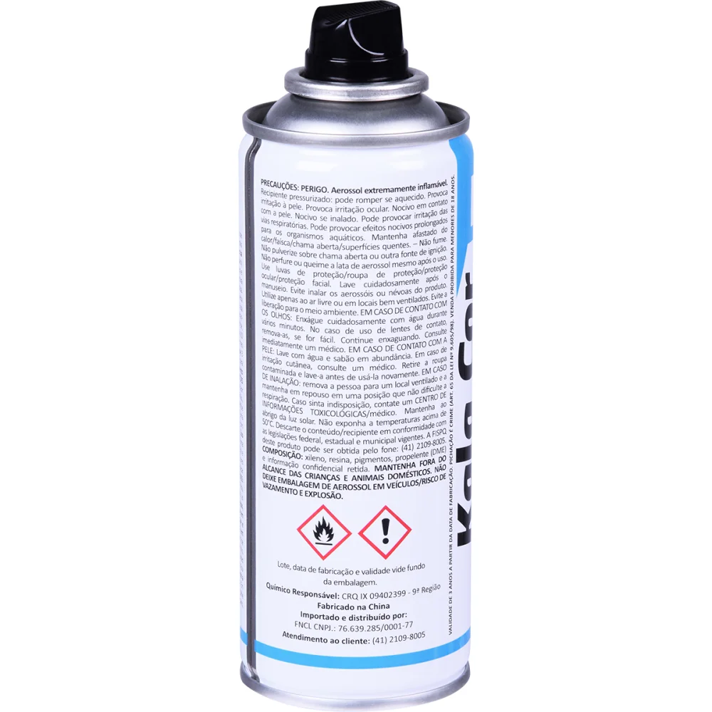 Tinta Spray uso Geral Branco Brilho 200Ml Kala