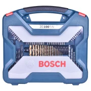 Jogo de Brocas, Nível e Bits Titanium X-Line Bosch - 100 Pçs Jogo de Brocas, Nível e Bits Titanium X-Line Bosch - 100 Pçs