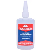Adesivo Instantâneo Ultrarrápido 100G 228540 Worker Adesivo Instantâneo Ultrarrápido 100G 228540 Worker