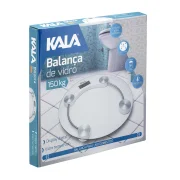 Balança Digital de Vidro 150Kg-Redonda Kala Balança Digital de Vidro 150Kg-Redonda Kala