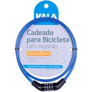 Cadeado para Bicicleta com Segredo 0,6Cm X80Cm Kala Cadeado para Bicicleta com Segredo 0,6Cm X80Cm Kala