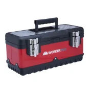 Caixa Ferramenta Preta Metálica 15" Worker Caixa Ferramenta Preta Metálica 15" Worker