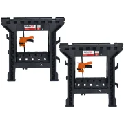 Cavaletes Multiuso + Grampos Aperto Rápido Bumafer - 2 Peças Cavaletes Multiuso + Grampos Aperto Rápido Bumafer - 2 Peças