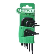 Chave Torx Tipo L Jogo Curto 230409Sbr Belzer - 9 Peças Chave Torx Tipo L Jogo Curto 230409Sbr Belzer - 9 Peças