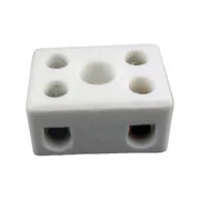 Conector Porcelana Médio 2P 10Mm 2 Pçs Interneed Conector Porcelana Médio 2P 10Mm 2 Pçs Interneed