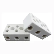Conector Porcelana Médio 3 Polos 10Mm 2 Peças Interneed Conector Porcelana Médio 3 Polos 10Mm 2 Peças Interneed