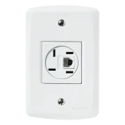 Conjunto 4X2 1 Tomada Telefone 4P Rj11 Branco Tramontina Conjunto 4X2 1 Tomada Telefone 4P Rj11 Branco Tramontina