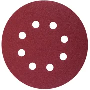 Disco de Lixa 5'' Grão 120 8 Furos Tipo Velcro Worker Disco de Lixa 5'' Grão 120 8 Furos Tipo Velcro Worker