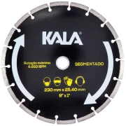 Disco Diamantado Segmentado 230X25,4Mm Kala Disco Diamantado Segmentado 230X25,4Mm Kala