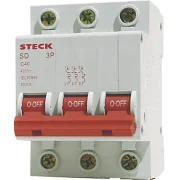Disjuntor Tripolar Steck Din Curva C 80A 3Ka Disjuntor Tripolar Steck Din Curva C 80A 3Ka