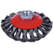 Escova Circular Cônica Aço Trançada 4"xm14 Worker Escova Circular Cônica Aço Trançada 4"xm14 Worker