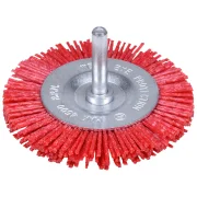 Escova Circular Nylon 4" com Haste Worker Escova Circular Nylon 4" com Haste Worker