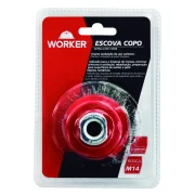 Escova Copo Ondulada 3" M14 Worker Escova Copo Ondulada 3" M14 Worker