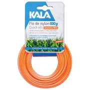 Fio Nylon Aparador Quad 2,4Mm 18M 100G Kala Fio Nylon Aparador Quad 2,4Mm 18M 100G Kala