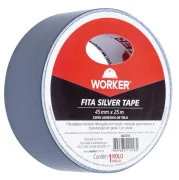 Fita Silver Tape Multiuso 45Mmx25M Worker Fita Silver Tape Multiuso 45Mmx25M Worker