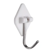Gancho Branco Adesivo Abs 0,3Kg 5Pçs Kala Gancho Branco Adesivo Abs 0,3Kg 5Pçs Kala
