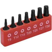 Jogo Bits Torx 1/4 X 25.4 MM 7 Peças 493163 Worker Jogo Bits Torx 1/4 X 25.4 MM 7 Peças 493163 Worker