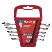 Jogo Chave Combinada 6 a 17Mm 7 Pçs Mayle Jogo Chave Combinada 6 a 17Mm 7 Pçs Mayle