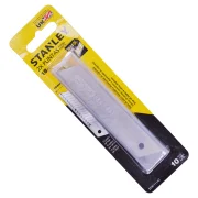 Jogo de Lâminas para Estilete 10 Pçs Retrátil 18Mm Stanley Jogo de Lâminas para Estilete 10 Pçs Retrátil 18Mm Stanley