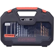 Kit para Parafusar e Furar A7187-Xj Black&decker - 100 Peças Kit para Parafusar e Furar A7187-Xj Black&decker - 100 Peças