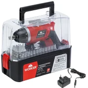 Kit Parafusadeira a Bateria 58 Peças Worker Kit Parafusadeira a Bateria 58 Peças Worker