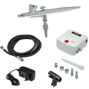 Kit Pistola Aerógrafo com Mini Compressor Bivolt Worker Kit Pistola Aerógrafo com Mini Compressor Bivolt Worker
