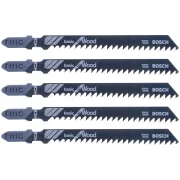 Lâmina de Serra Tico-Tico para Madeira T111C Bosch - 5 Peças Lâmina de Serra Tico-Tico para Madeira T111C Bosch - 5 Peças
