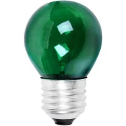 Lâmpada Bolinha 15W E27 Verde Incandescente Liege 127V Lâmpada Bolinha 15W E27 Verde Incandescente Liege 127V