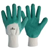 Luva Banhada Worker Latex Natural Vd 9"g Luva Banhada Worker Latex Natural Vd 9"g