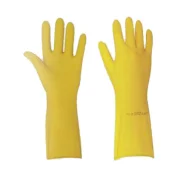 Luva Latex Amarela C/forro Grande Kalipso Luva Latex Amarela C/forro Grande Kalipso