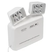 Luz de Emergência Led 2 Faróis 2200 Lumens Segurimax - Bivolt Luz de Emergência Led 2 Faróis 2200 Lumens Segurimax - Bivolt