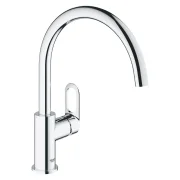 Misturador Monocomando Cozinha Bica Alta Cromado Bauloop Grohe Misturador Monocomando Cozinha Bica Alta Cromado Bauloop Grohe