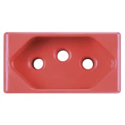 Módulo Tomada 2P+T 20A 250V Vermelho Tramontina Módulo Tomada 2P+T 20A 250V Vermelho Tramontina
