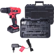 Parafusadeira 12V Bateria Biv Kit com 50 Peças Worker Parafusadeira 12V Bateria Biv Kit com 50 Peças Worker