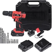 Parafusadeira/furadeira Impacto 18V Bateria 13 Peças Worker Parafusadeira/furadeira Impacto 18V Bateria 13 Peças Worker