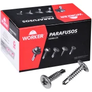 Parafuso Drywall Ponta Broca Inox 4,2Mm(N8)X19Mm Worker Parafuso Drywall Ponta Broca Inox 4,2Mm(N8)X19Mm Worker