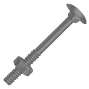 Parafuso Francês Porca 5/16"x3" Zincado 100 Peças Ciser Parafuso Francês Porca 5/16"x3" Zincado 100 Peças Ciser