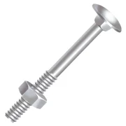 Parafuso Francês Porca Sext 5/16"x 3.1/2" Zinc 100 Pçs Ciser Parafuso Francês Porca Sext 5/16"x 3.1/2" Zinc 100 Pçs Ciser