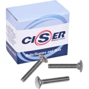 Parafuso Francês Inox 1/4"x1.1/2" Polido Ciser 100 Peças Parafuso Francês Inox 1/4"x1.1/2" Polido Ciser 100 Peças