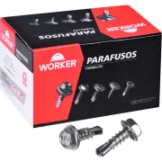Parafuso Ponta Broca Cabeça Sext Inox 4,2Mm(N8)X13Mm Worker Parafuso Ponta Broca Cabeça Sext Inox 4,2Mm(N8)X13Mm Worker