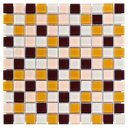 Pastilha de Vidro Mescla Marrom 30Cmx30Cm Liege Pastilha de Vidro Mescla Marrom 30Cmx30Cm Liege
