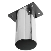 Pé Flange Criativa Redondo 50Mmx10Cm Polido 8 Peças Pé Flange Criativa Redondo 50Mmx10Cm Polido 8 Peças