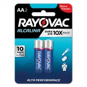 Pilha Alcalina Aa Pequena 02 Peças Rayovac Pilha Alcalina Aa Pequena 02 Peças Rayovac