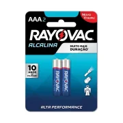 Pilha Alcalina Aaa Palito 02 Peças Rayovac Pilha Alcalina Aaa Palito 02 Peças Rayovac
